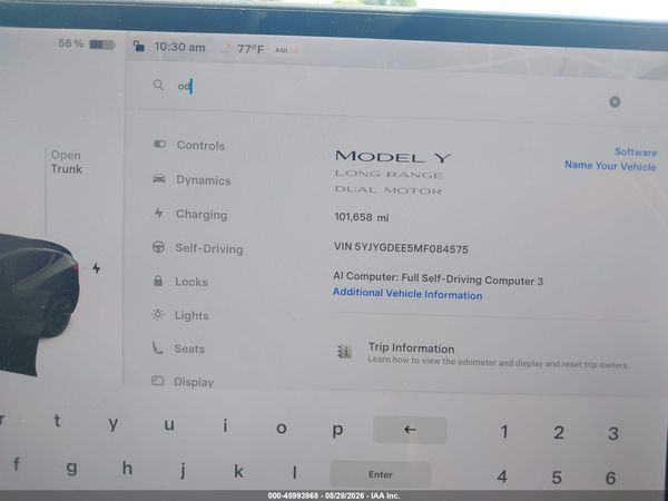 2021 TESLA MODEL Y — I7