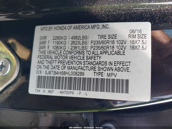 2017 ACURA RDX