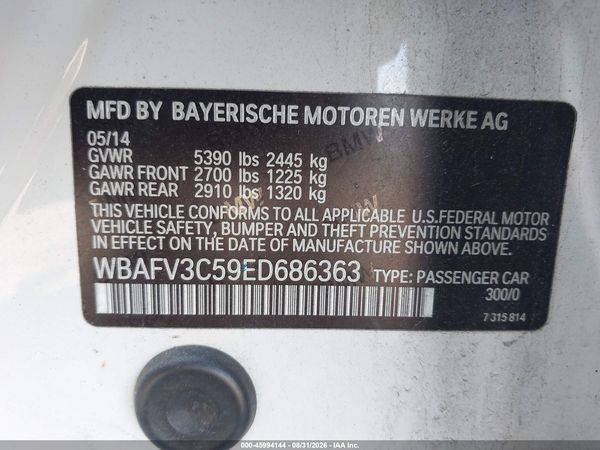 2014 BMW 535D XDRIVE — I9