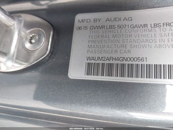 2016 AUDI A5 PREMIUM PLUS