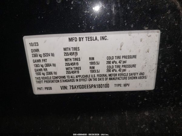 2023 TESLA MODEL Y