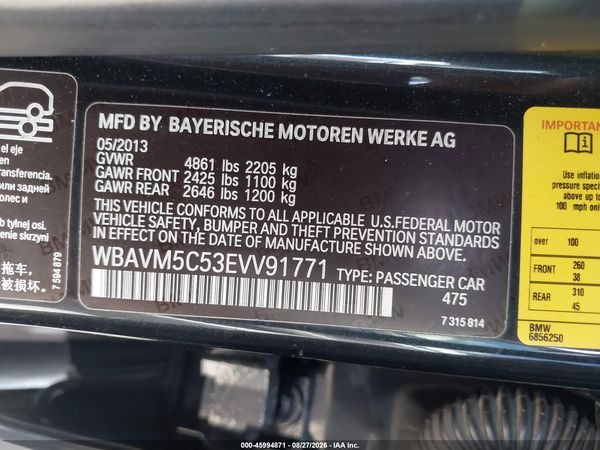 2014 BMW X1 XDRIVE35I — I9