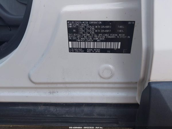 2018 TOYOTA RAV4 LE — I152