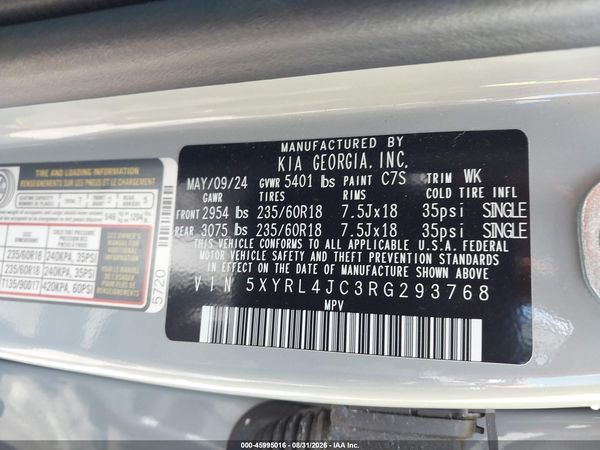 2024 KIA SORENTO S — I9