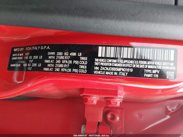 2021 JEEP RENEGADE LATITUDE 4X4