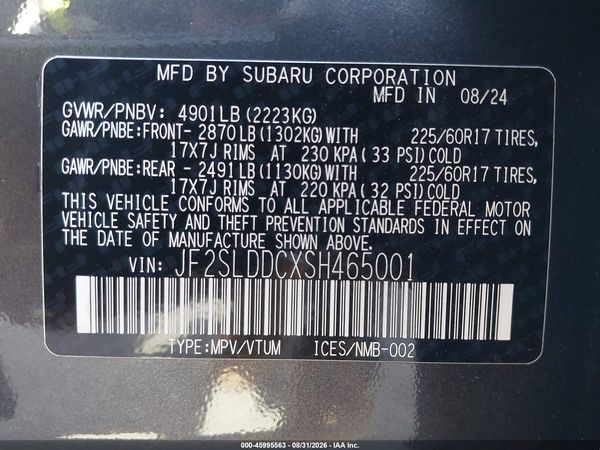 2025 SUBARU FORESTER PREMIUM — I9