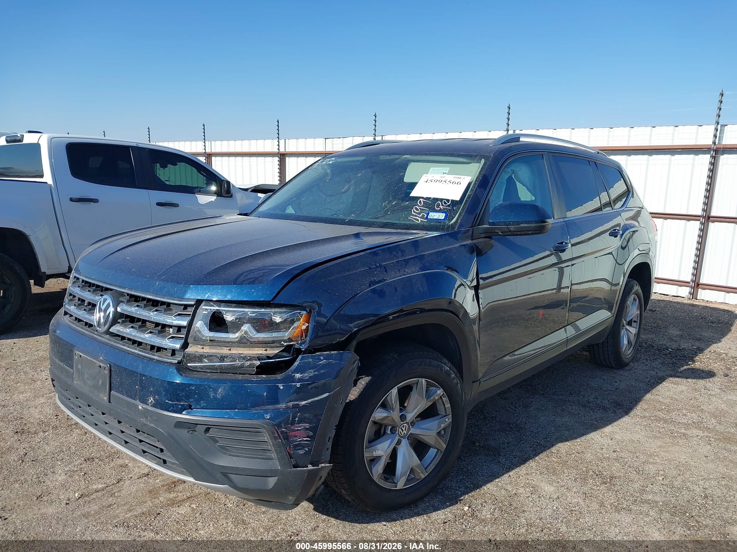 2018 VOLKSWAGEN ATLAS 3.6L V6 S — I2