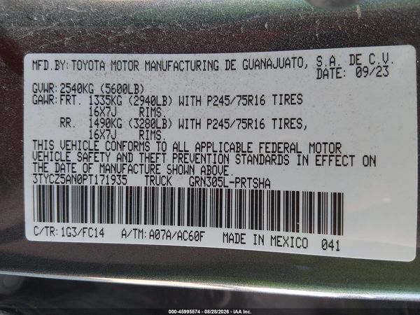 2023 TOYOTA TACOMA