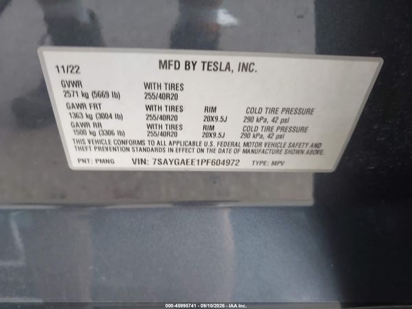 2023 TESLA MODEL Y