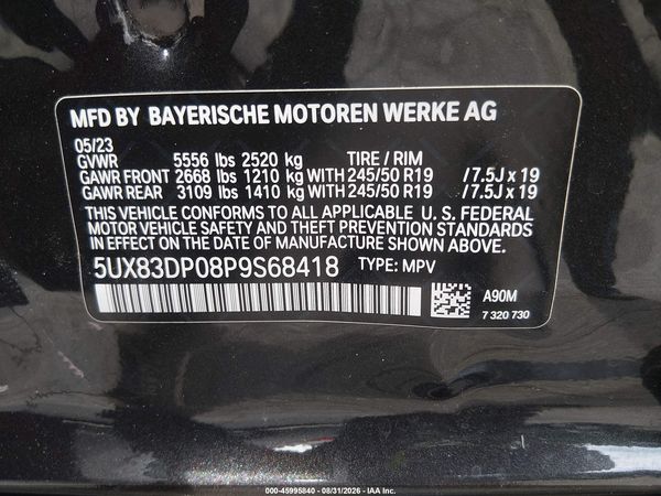 2023 BMW X3 M40I — I9