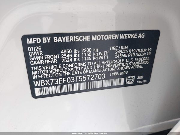 2026 BMW X1 XDRIVE28I — I9