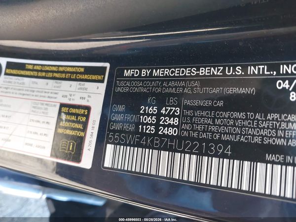 2017 MERCEDES-BENZ C 300 — I9