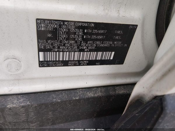 2019 TOYOTA RAV4 XLE