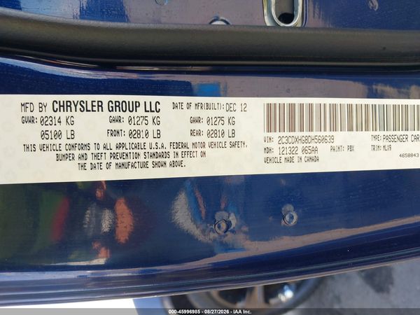 2013 DODGE CHARGER SXT