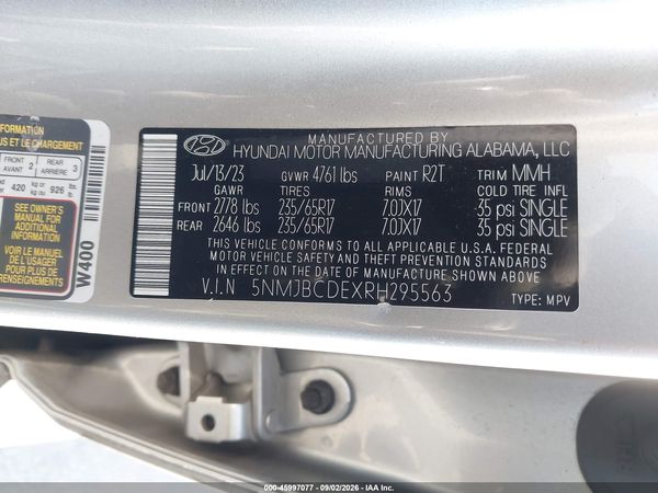 2024 HYUNDAI TUCSON SEL — I9