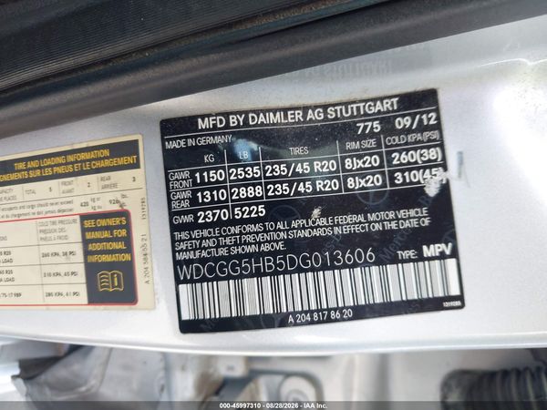 2013 MERCEDES-BENZ GLK 350 GLK350
