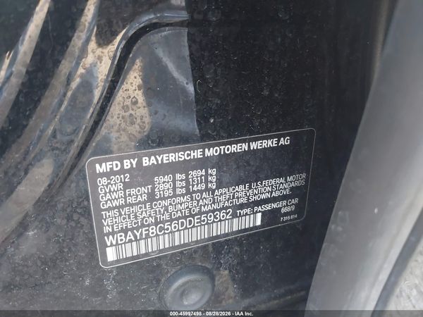 2013 BMW 750LI XDRIVE — I9
