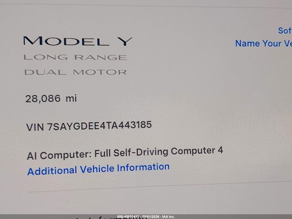 2026 TESLA MODEL Y — I118