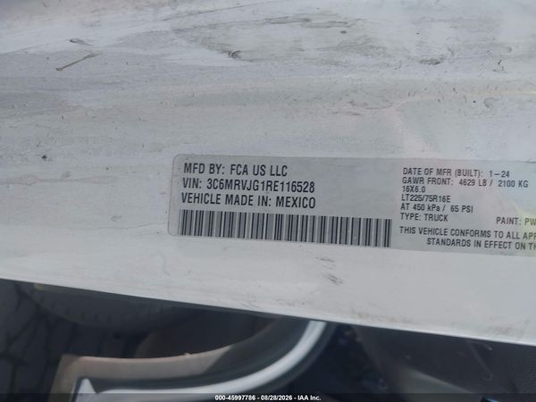2024 RAM PROMASTER 3500 — I9