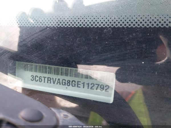 2016 RAM PROMASTER 1500 LOW ROOF — I153