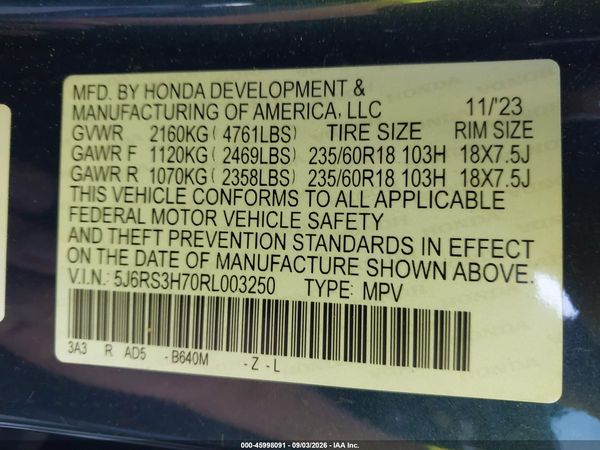 2024 HONDA CR-V EX-L 2WD