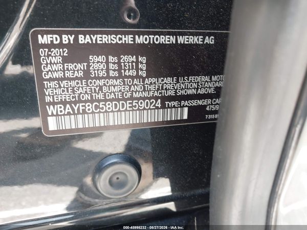 2013 BMW 750LI XDRIVE