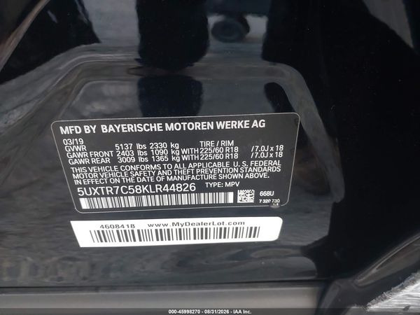 2019 BMW X3 SDRIVE30I