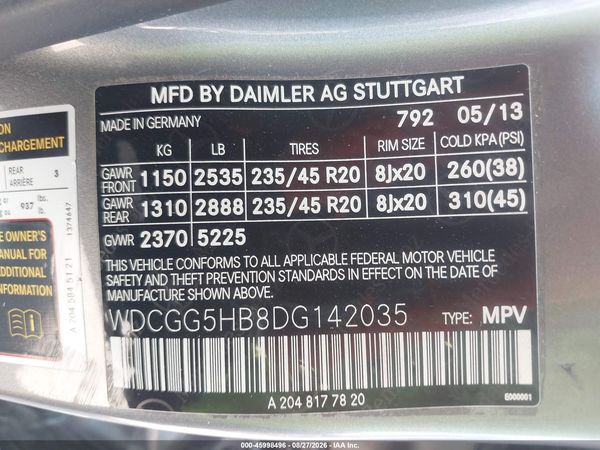 2013 MERCEDES-BENZ GLK 350 GLK350