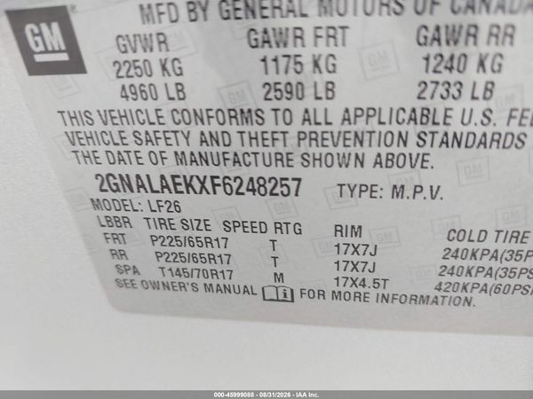 2015 CHEVROLET EQUINOX LS — I9