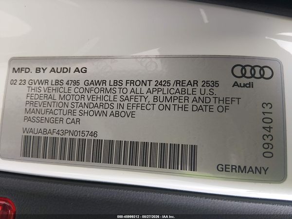 2023 AUDI A4 — I9