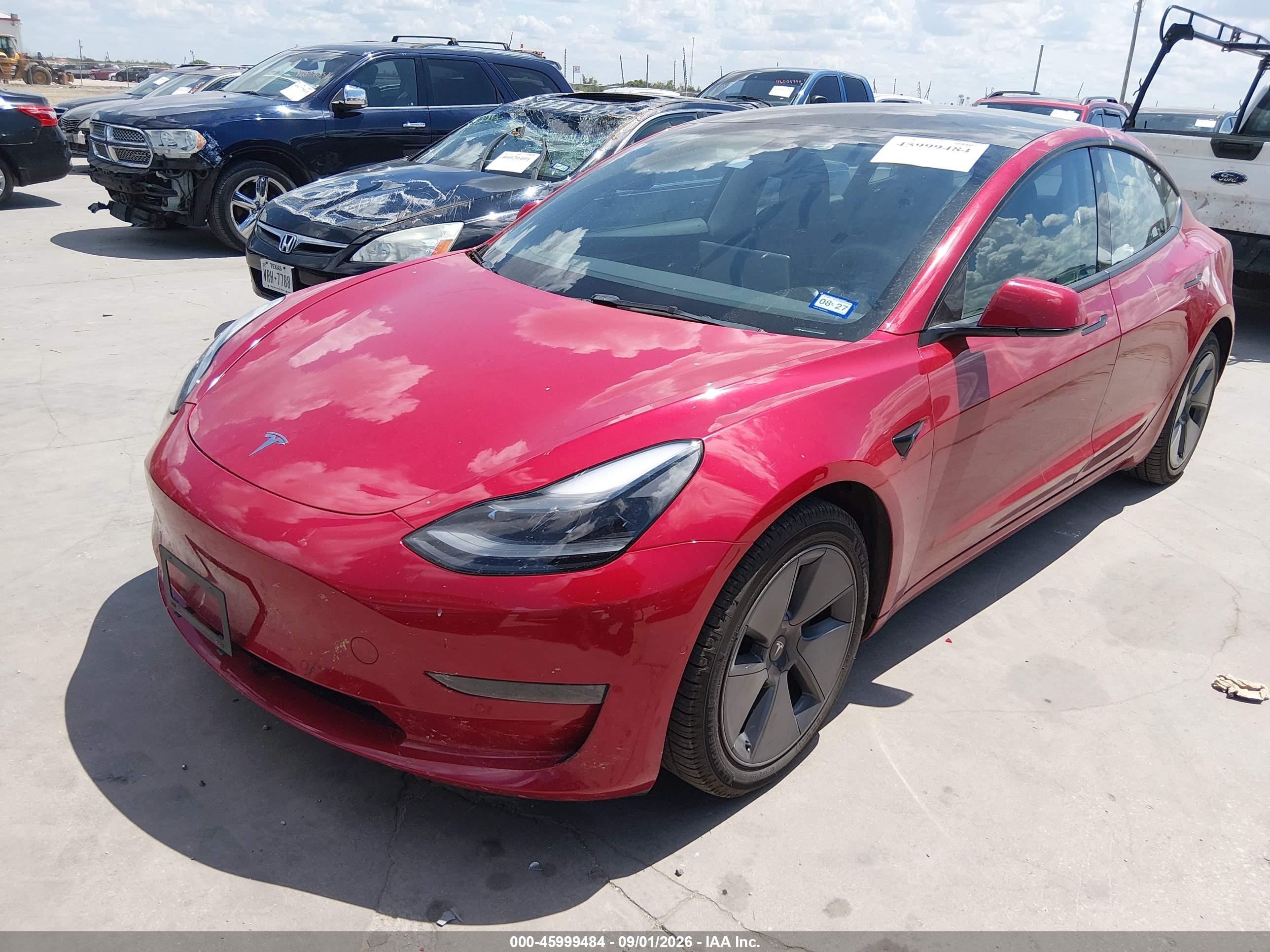 2022 TESLA MODEL 3 REAR-WHEEL DRIVE — I2