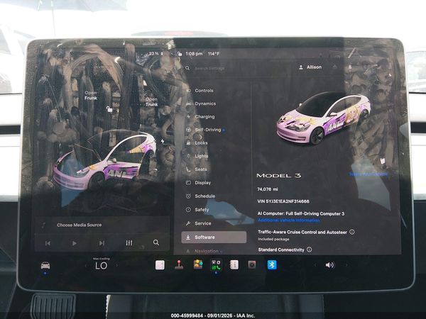 2022 TESLA MODEL 3 REAR-WHEEL DRIVE — I7