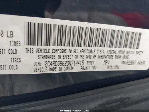 2013 DODGE GRAND CARAVAN AMERICAN VALUE PKG