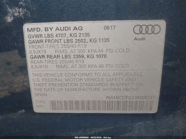 2018 AUDI Q3
