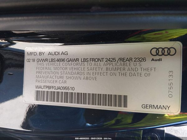 2018 AUDI A3 E-TRON