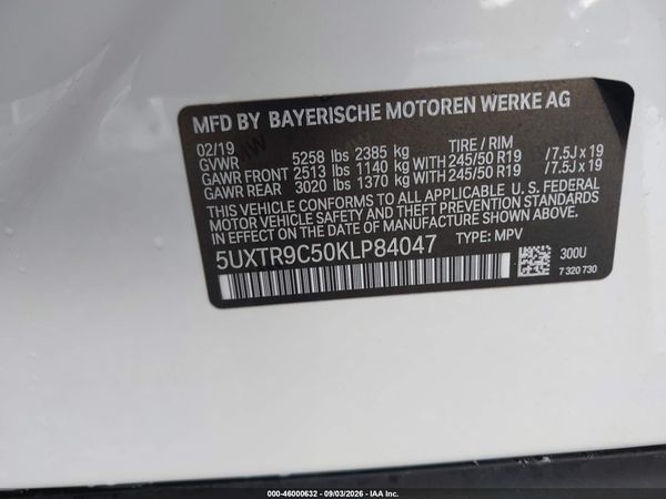 2019 BMW X3 XDRIVE30I