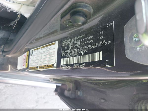 2016 TOYOTA 4RUNNER LIMITED — I9
