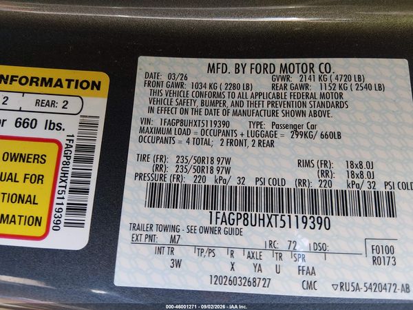 2026 FORD MUSTANG ECOBOOST PREMIUM