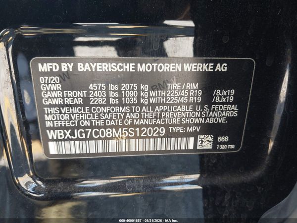 2021 BMW X1 SDRIVE28I — I9