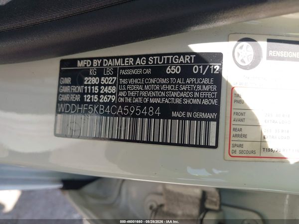 2012 MERCEDES-BENZ E 350 E350 — I9