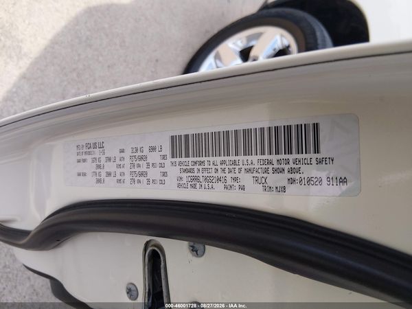 2016 RAM 1500 BIG HORN/LONE STAR/SLT