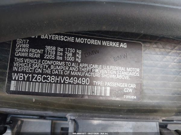 2017 BMW I3 94 AH
