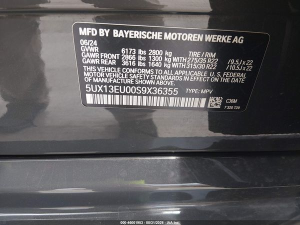 2025 BMW X5 SDRIVE40I — I9