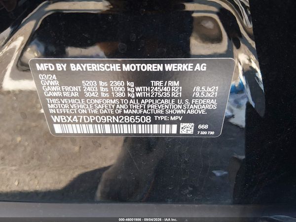 2024 BMW X3 SDRIVE30I — I9