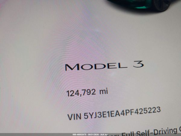 2023 TESLA MODEL 3 REAR-WHEEL DRIVE — I118