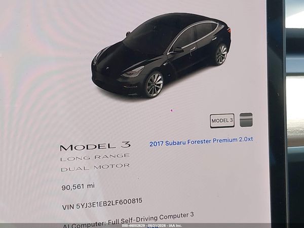 2020 TESLA MODEL 3 — I118