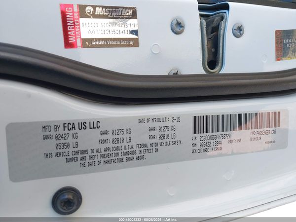 2015 CHRYSLER 300 300S — I9