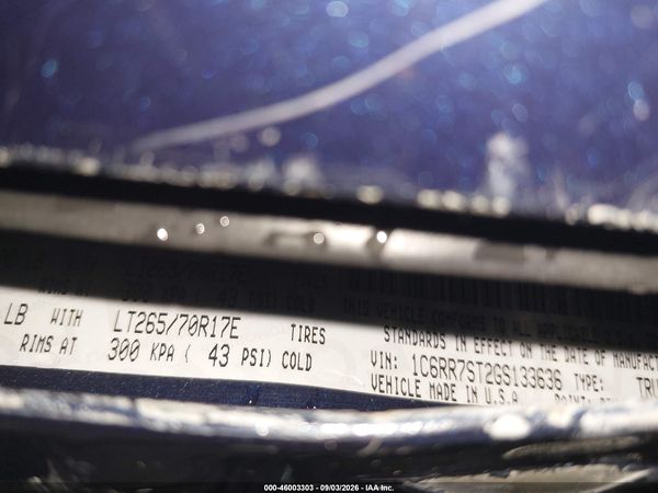 2016 RAM 1500 TRADESMAN — I9