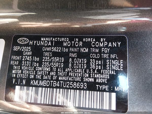 2026 GENESIS GV70 2.5T ADVANCED — I9