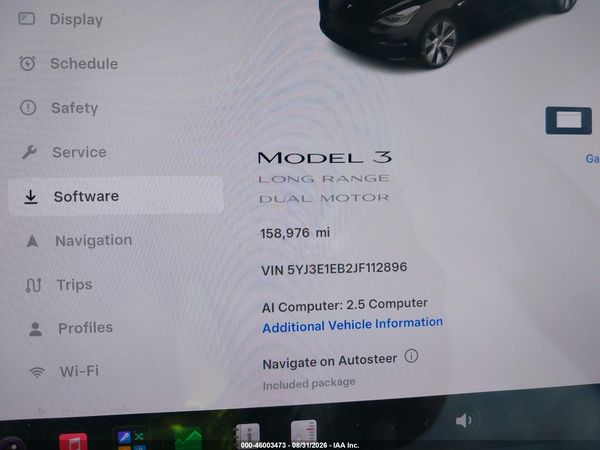 2018 TESLA MODEL 3 LONG RANGE/PERFORMANCE — I7